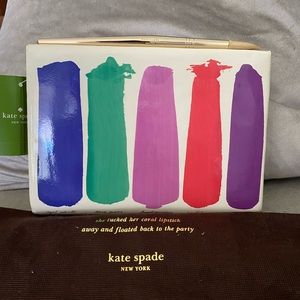 Kate Spade Paint Brushstroke Clutch RARE-NWT